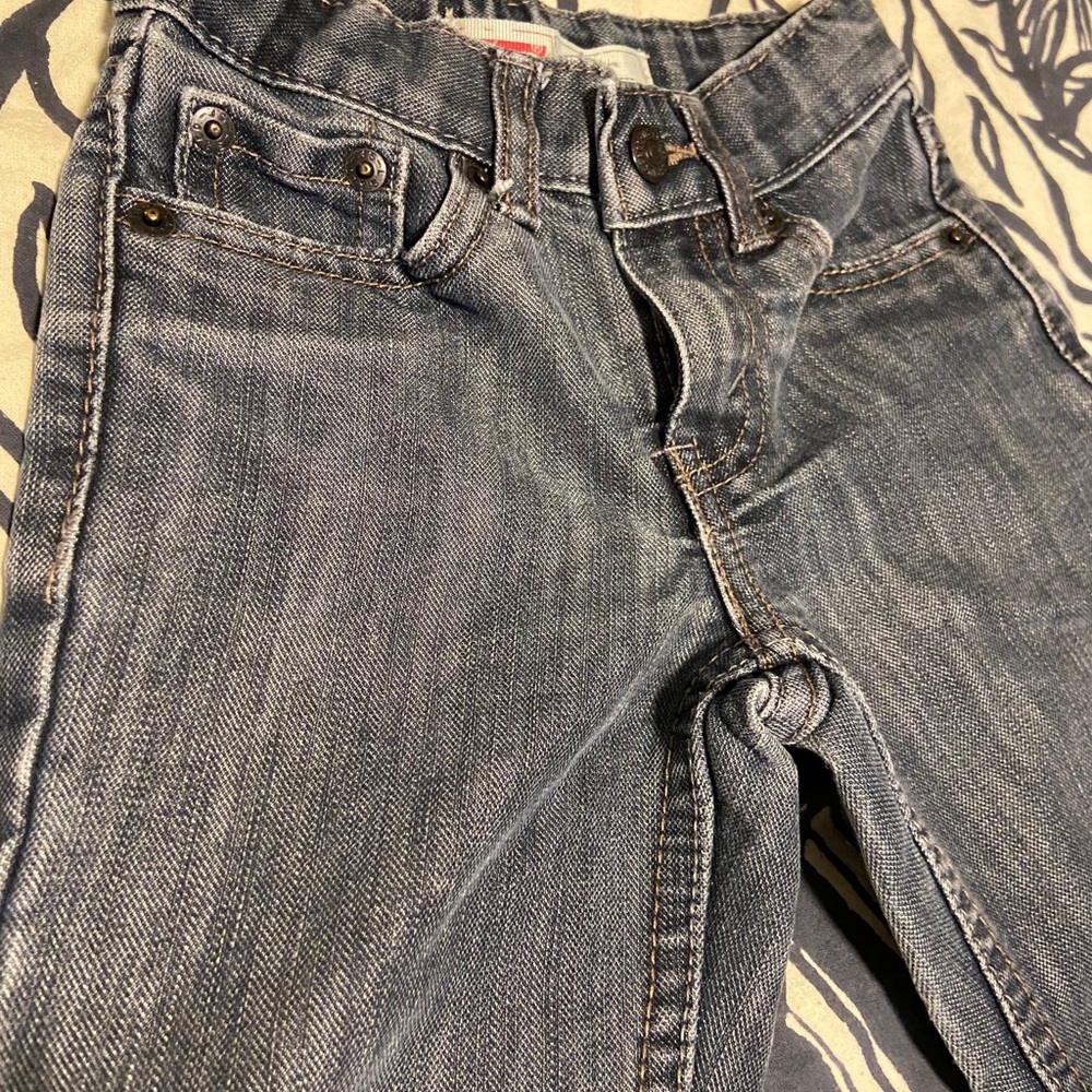 Levi’s 514 3t jeans gray blue wash EUC